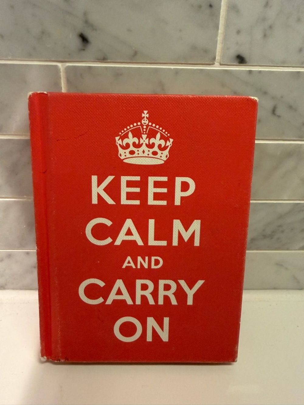 Red 'Keep Calm and Carry On' Decorative Book